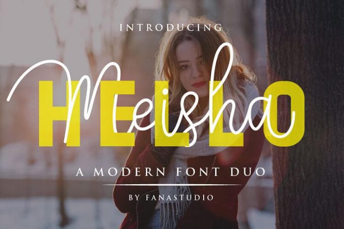 Hello Meisha a Modern Font Duo