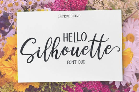 Hello Silhouette Font