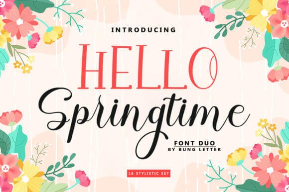 Hello Springtime Font