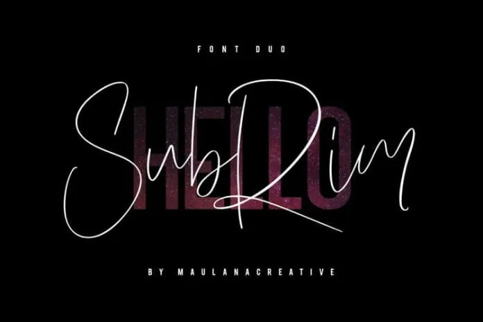 Hello Subrim Typeface