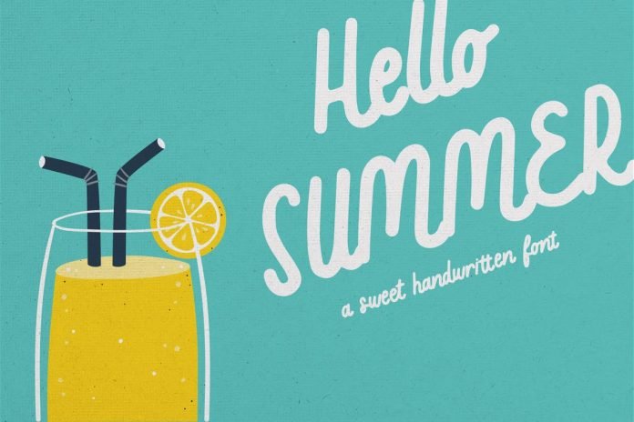 Hello Summer - A Sweet Handwritten Font