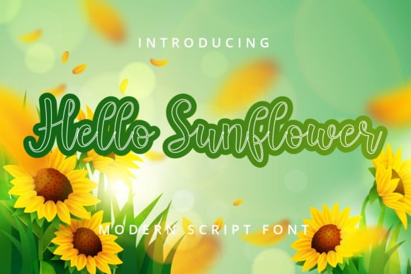 Hello Sunflower Font