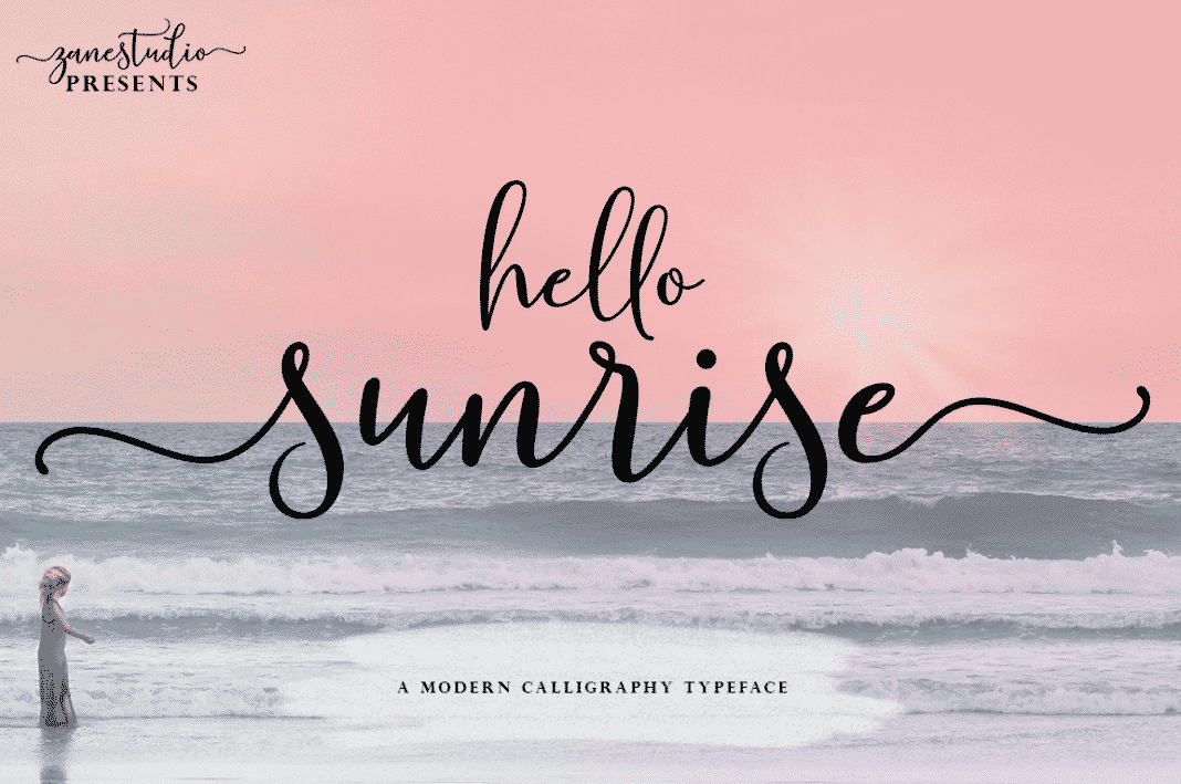 Hello Sunrise Script Font