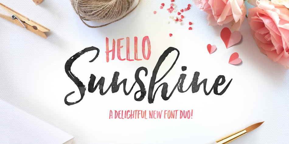 Hello Sunshine Font Hello Sunshine Font