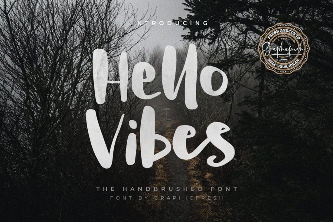 Hello Vibes - The Handbrushed Font