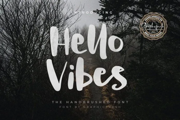 Hello Vibes - The Handbrushed Font