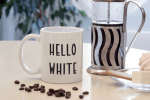 Hello White Font
