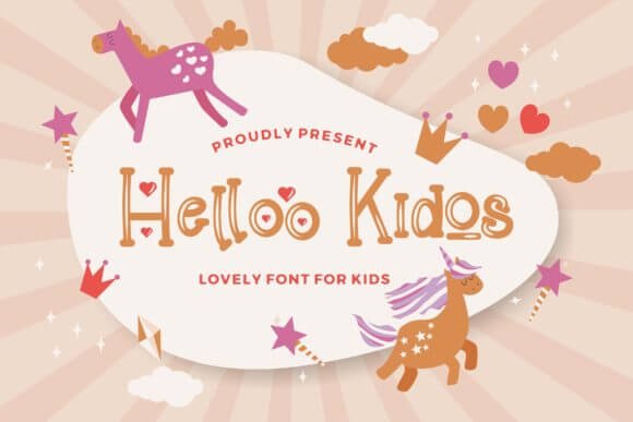 Helloo Kidos Font