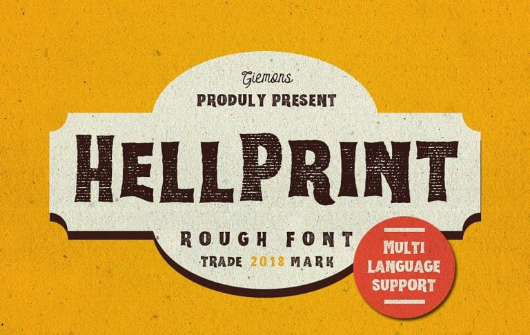 Helprint Typeface Font Free Download