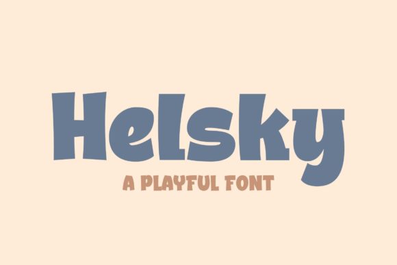 Helsky a Playful Font