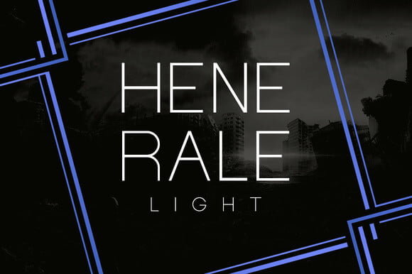 Henerale Light Font