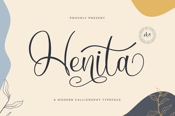 Henita VN - Modern Script Font