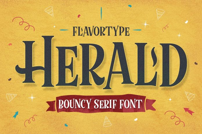 Herald Bouncy font