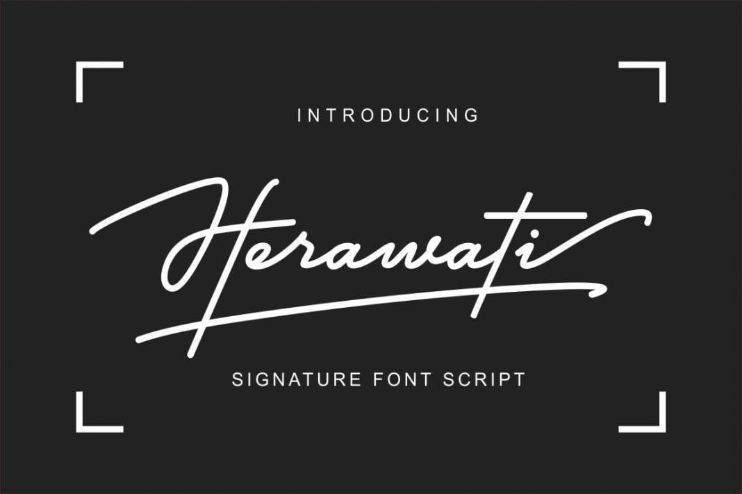 Herawati Signature Font