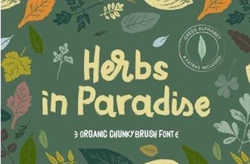Herbs in Paradise Font