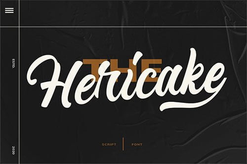 Hericake Logo Type Font