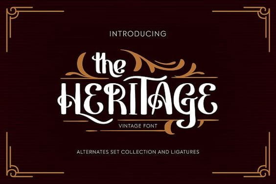 Heritage Vintage Font