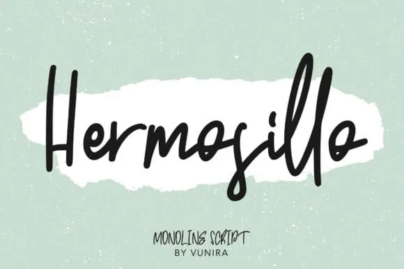 Hermosillo Monoline Script