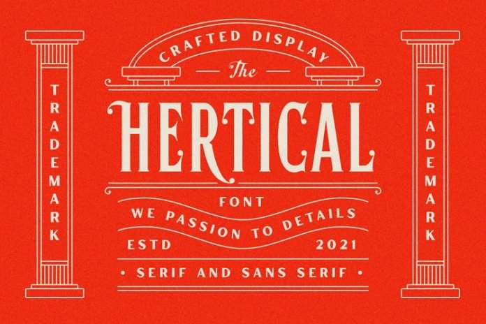 Hertical Font
