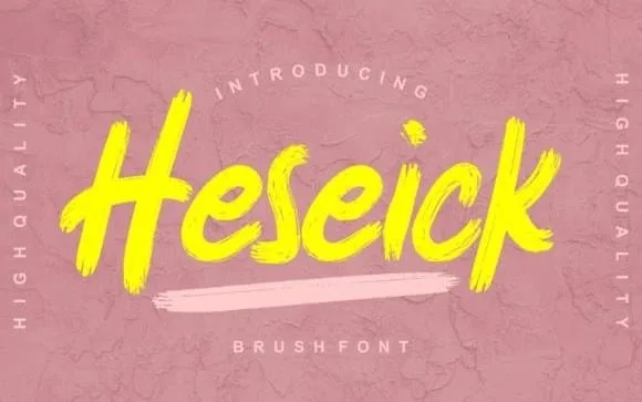 Heseick Brush Font