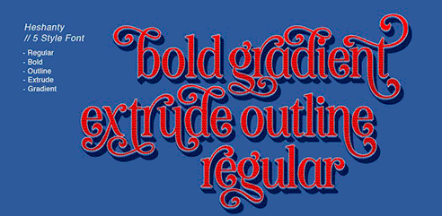 Heshanty Font Family Heshanty Font Family