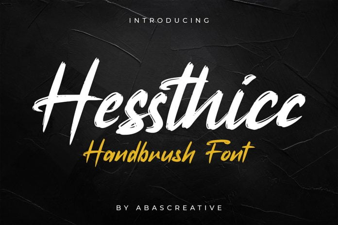 Hesthicc Handbrush Font