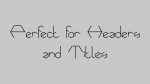 Hexafont Font