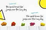 Hey Lucky! Displays Sans