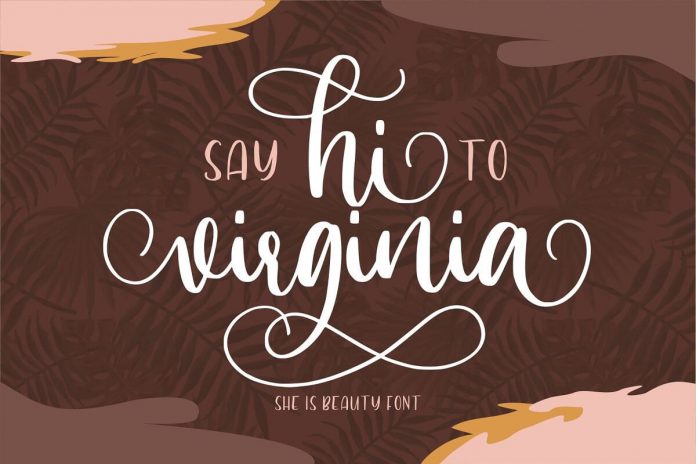Hi Virginia Handlettering Font