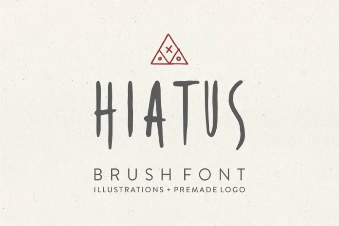 Hiatus Brush Font & Illustrations Hiatus Brush Font & Illustrations