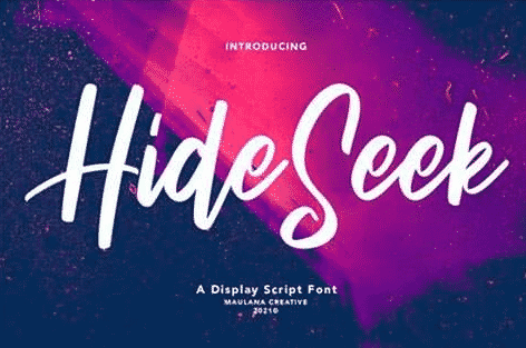 Hide Seek Font