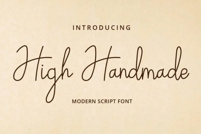 High Handmade Font