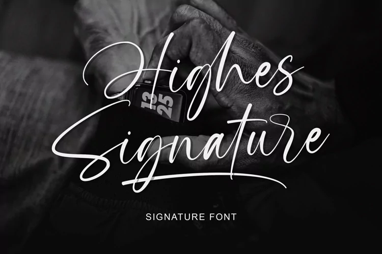 Highes Signature Font
