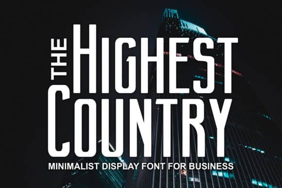 Highest Country Font