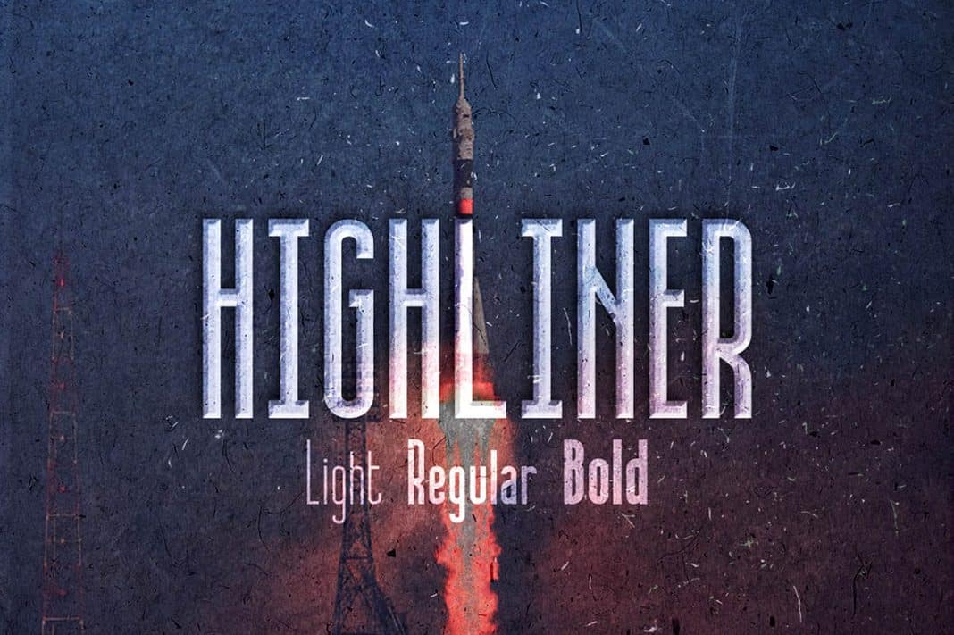 Highliner free font Cyrillic