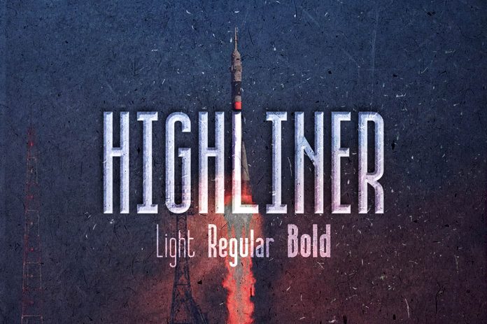 Highliner free font Cyrillic