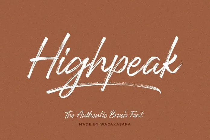 Highpeak Font