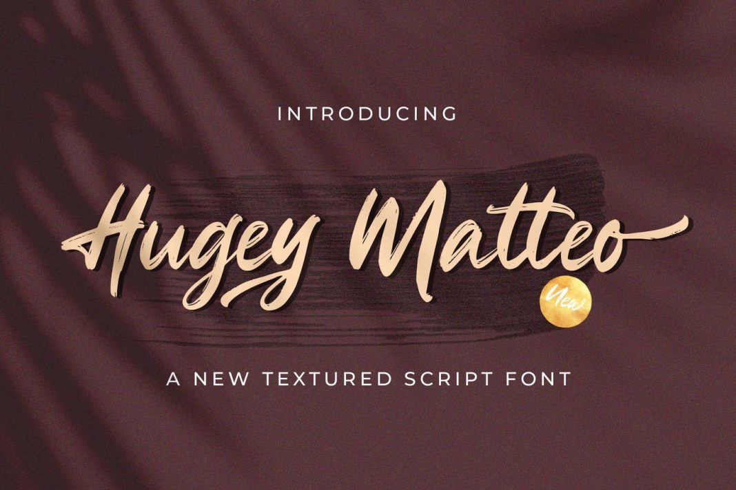 Higuey Matteo - Textured Brush Font