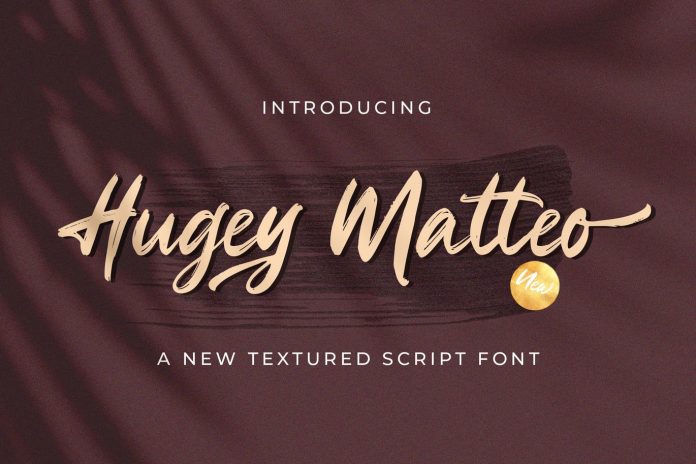Higuey Matteo - Textured Brush Font