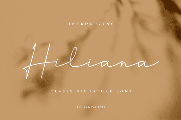 Hiliana YP Signature Font