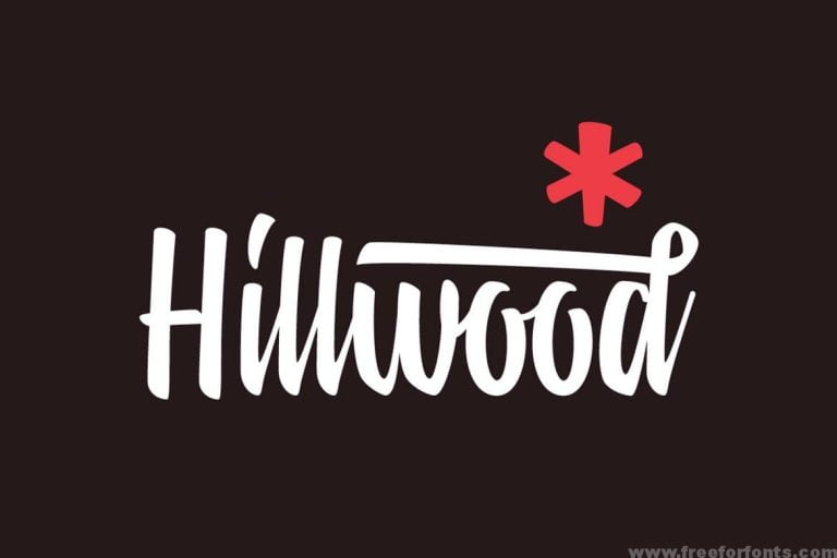 Hillwood Font Free Download