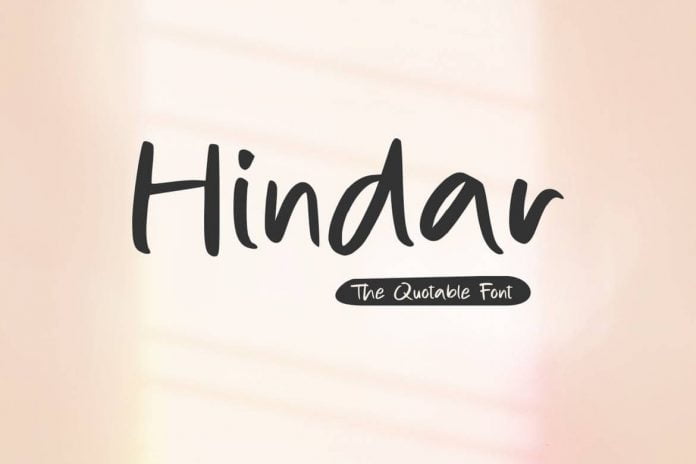 Hindar - The Quotable Font