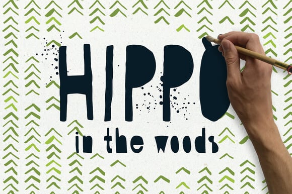 Hippo in the Woods Font