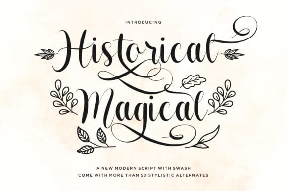 Historical Magical Script Font