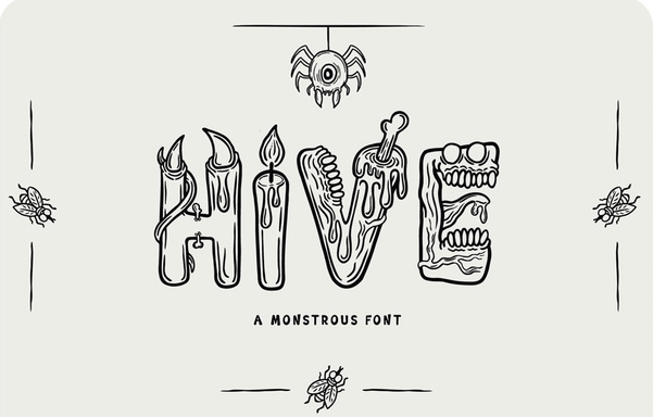 Hive Monstorus Font