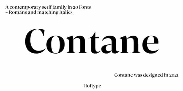 Hoftype Contane Font