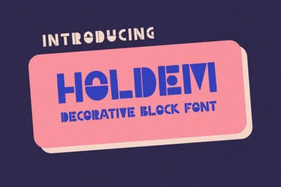 Holdem Font