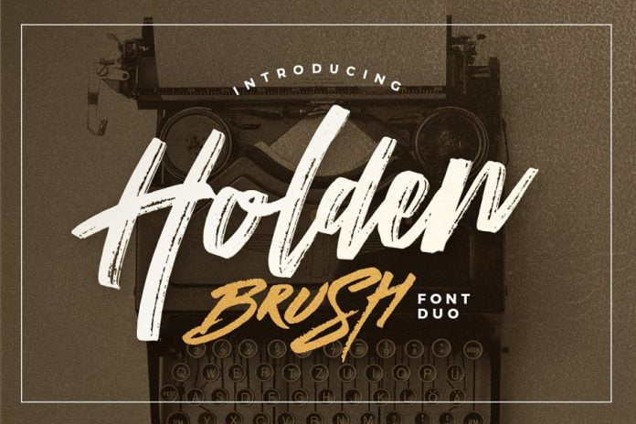 Holden Brush - Font Duo