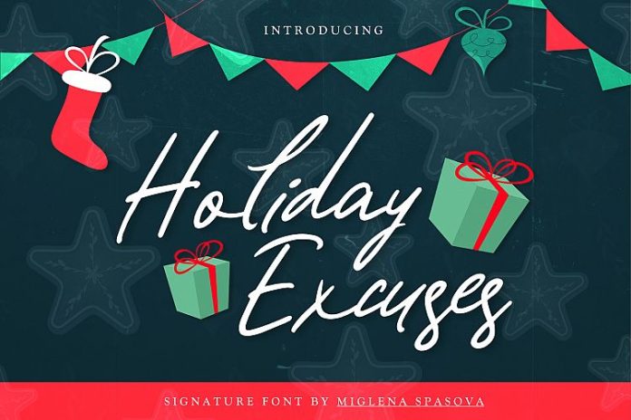 Holiday Excuses Font