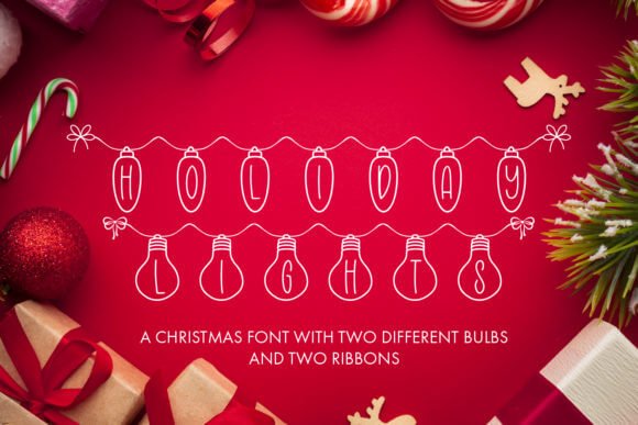 Holiday Lights Font